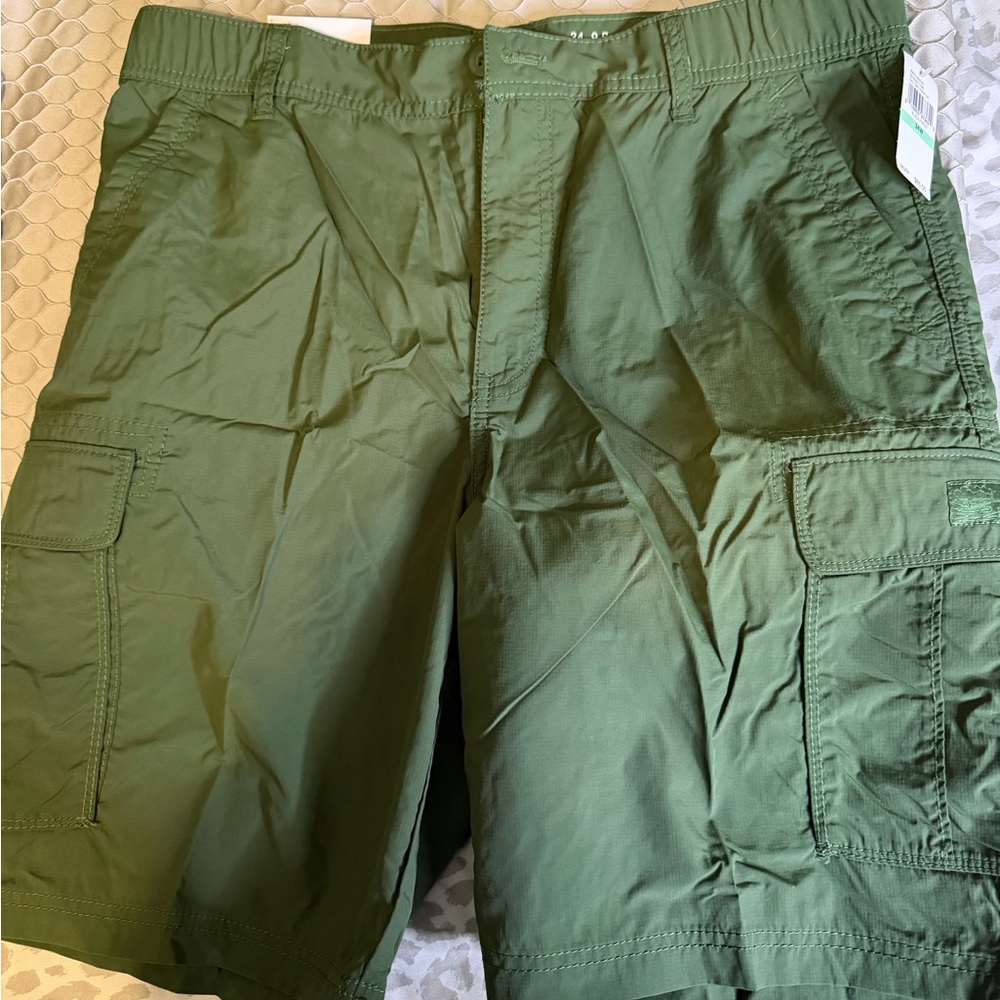 Izod Olive Cargo Shorts for Men